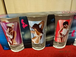Strip club, glass cognac cup - six pieces, in original packaging. He has! Jokai.
