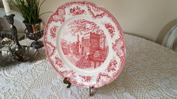 Beautiful johnson bros England faience, large serving bowl with a castle scene