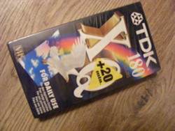 TDK VHS kazetta 180+20min bontatlan