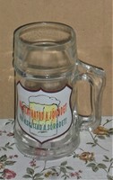 Glass, 0.5L beer mug with a funny inscription.