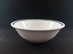 Zsolnay porcelán kék csíkos kocsonyás tányér