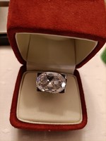 925 ezüst gyűrű hatalmas köves