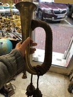 II. Post-war Hungarian military horn, in very nice condition, 45 cm.