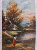 Régi képeslap levelezőlap tájkép