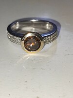 Beautiful diamonfire smoky quartz ring 1ct