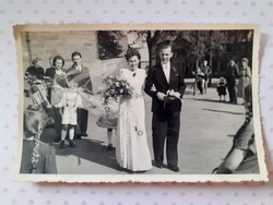 Régi esküvői csoportkép fénykép