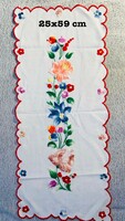 New hand-embroidered center table tablecloth 25x59 cm Óbuda v posta