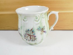 Old antique porcelain belly mug cup