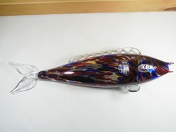 Old retro Murano glass fish, length: 42 cm