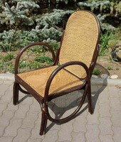 Nádazott Hajlított karfás thonet (?) szék