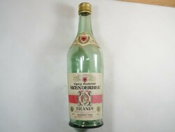 Régi retro üveg palack Skenderbeu Brandy Albánia - 1980-as évek