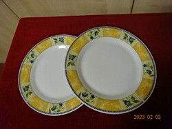 Royal Czechoslovak porcelain flat plate, two pieces. Jokai.
