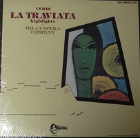 Giuseppe Verdi, Milan Opera Company - La Traviata - Highlights (LP, Album)