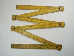 Retro old colstok colostok wooden measuring stick 1 meter - mnos 4980 Hungarian production