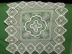 Nice net filet lace tablecloth 65 x 65 cm