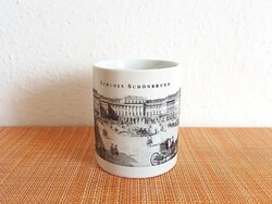 Retro Austrian mug, souvenir from Vienna, Schönbrunn