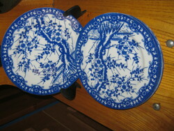 4 Japanese porcelain cookie plates cherry blossom