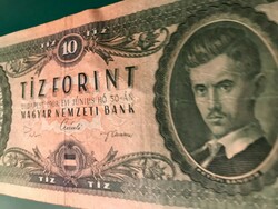 Old 10 ft paper money. 1969.-From