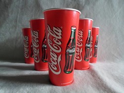 Retro Coca-Cola 0,5 L-es party pohár 6 db-os készlet,  1999 -ből