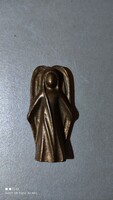 Mini bronze statue holy relic angel