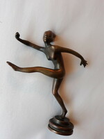 Táncoló akt-bronz szobor