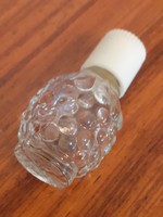 Régi mini kölnis üveg vintage parfümös málna alakú fiola palack