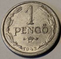 N/027 - 1943-as 1 pengő