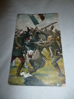 I világháborús képeslap csatajelenettel