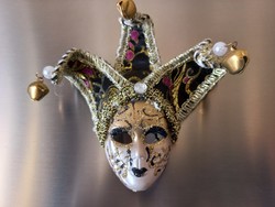 Venetian carnival mask, fridge magnet