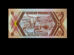 UNC - 5 SCHILLINGS - UGANDA - 1987