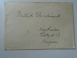 D193514 letter sent to the daughter of Dr. Ferenc Benzik, lawyer, municipal prosecutor. 1914 Grand Duchess of Brno