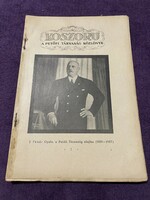 Koszoru is the newsletter of the Petőfi company, 1935