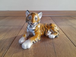 Antik Rosenthal porcelán tigris kölyök