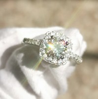 Moissanite diamond luxury engagement ring