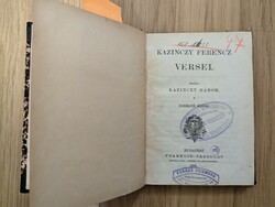 Poems by Franz Kazinczy, Franklin Company, 1895