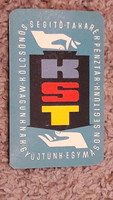 Takarékpénztár KST , retro kártyanaptár, 1963, reklám