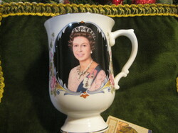 Queen Elizabeth II, jubilee cup, on the occasion of the 25th anniversary of her reign
