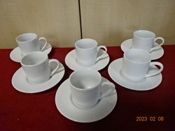 Chinese porcelain, coffee cup + coaster, six pieces, in original box. Jokai.