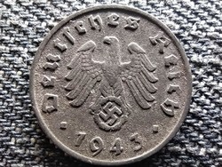 Németország Horogkeresztes 1 birodalmi pfennig 1943 D(id41902)