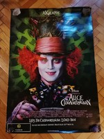 Alice in Wonderland Johnny Depp (with hat) original 2010 movie poster, 98x68cm
