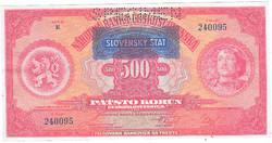 Slovakia 500 crowns 1939 replica
