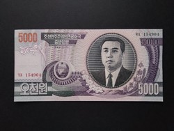 Észak-Korea 5000 Won 2002 Unc