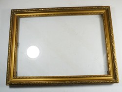 Old decorative gilded wooden picture frame - dimensions: 27.7 x 20.5 cm