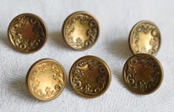 Old copper clothes buttons 10 pcs. 1.3 cm