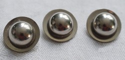 3 old copper buttons. 1.3 cm