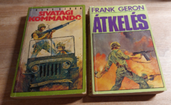 Desert commando and crossing by frank geron - fiction, adventure novel, war book