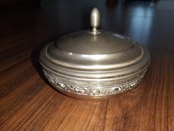 Antique metal sugar bowl