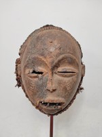 Antique African mask Chokwe ethnic group Angola 101 drop 47 6752 discounted