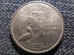 USA 50 State Quarters Louisiana 1/4 Dollár 2002 D(id40965)