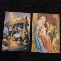 2 db húsvéti képeslap szlovákiából, keresztény 1990-es évekből (egyben)